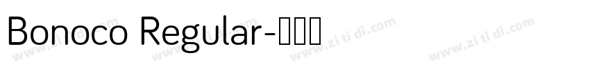 Bonoco Regular字体转换